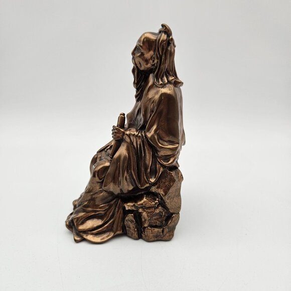 Vintage 1977 Giovanni Schoeman Cold Cast Bronze Sculpture Lao Tzu - Picture 3 of 11